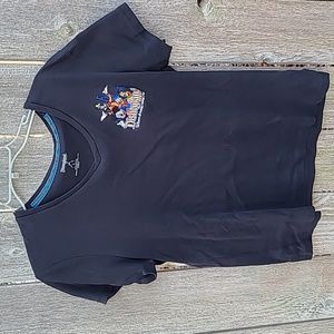 Disneyland Resort embroidered character v neck shirt short sleeve